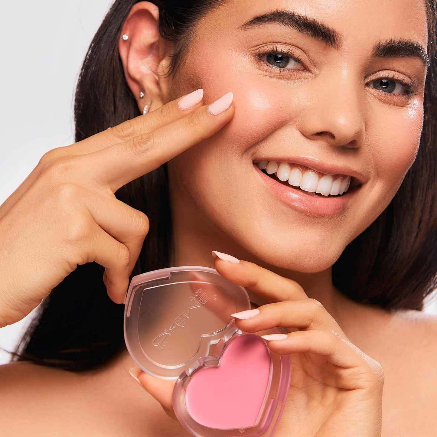 Crème Shop Cream Blush Balm - Buildable, Long-Lasting Blush for Dewy Finish | Korean Beauty (Adore U)