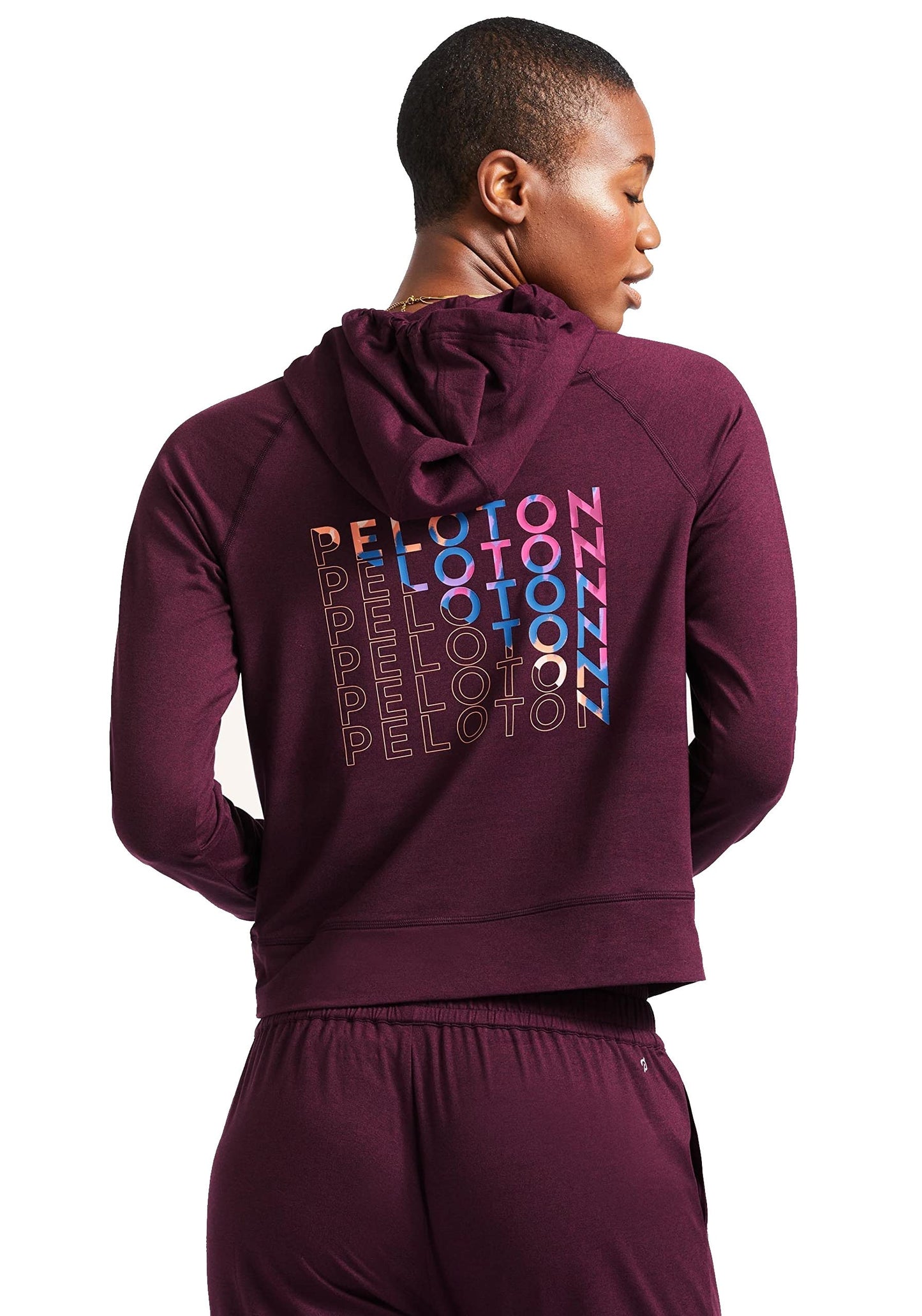 Peloton Women's Standard Dreamblend Relaxed Hoodie, Purple, X-Small