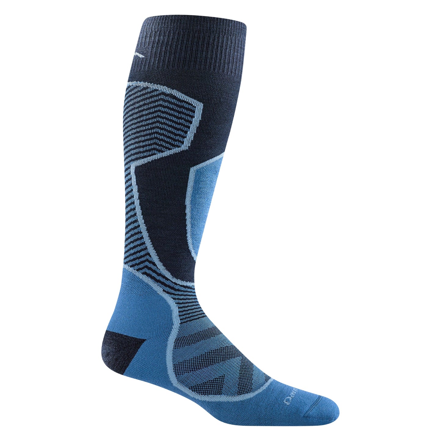 Darn Tough Snow Socks for Men - Lightweight RFL Over-the-Calf Ski & Snowboard Socks, Merino Wool Hiking Socks for Men, Breathable Boot Socks for Men, Moisture Wicking Wool Socks - Cobalt, X-Large