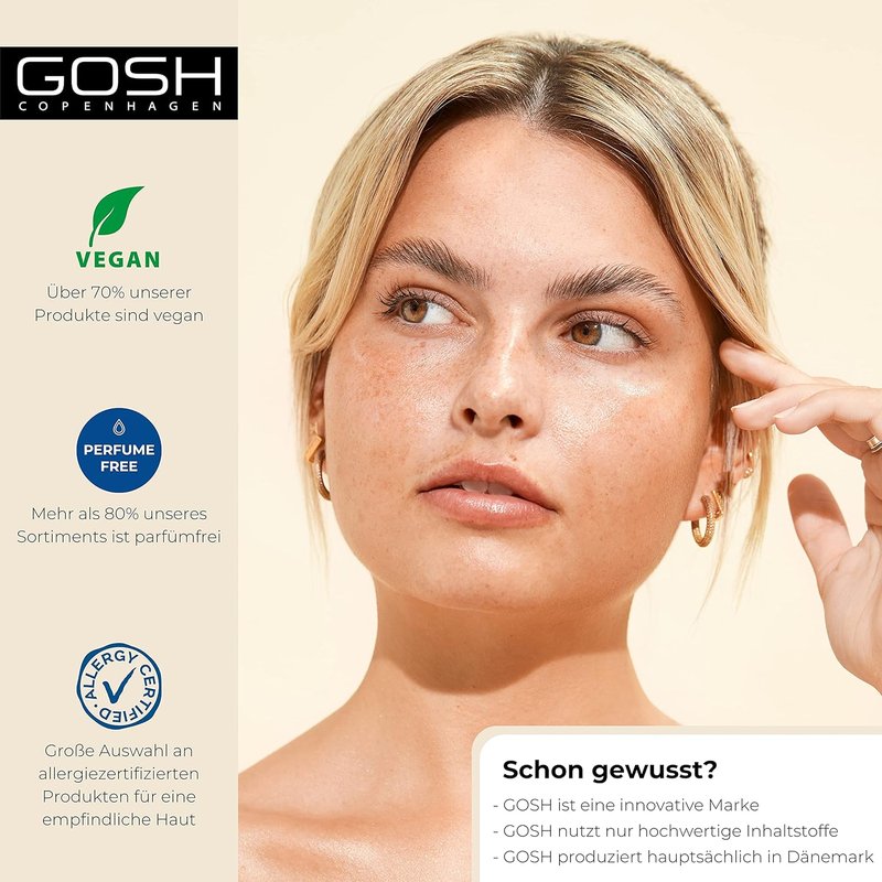 GOSH Boombastic Mascara - Extreme Volume & Long-lasting Formula | Precise XL Brush, 001 Black