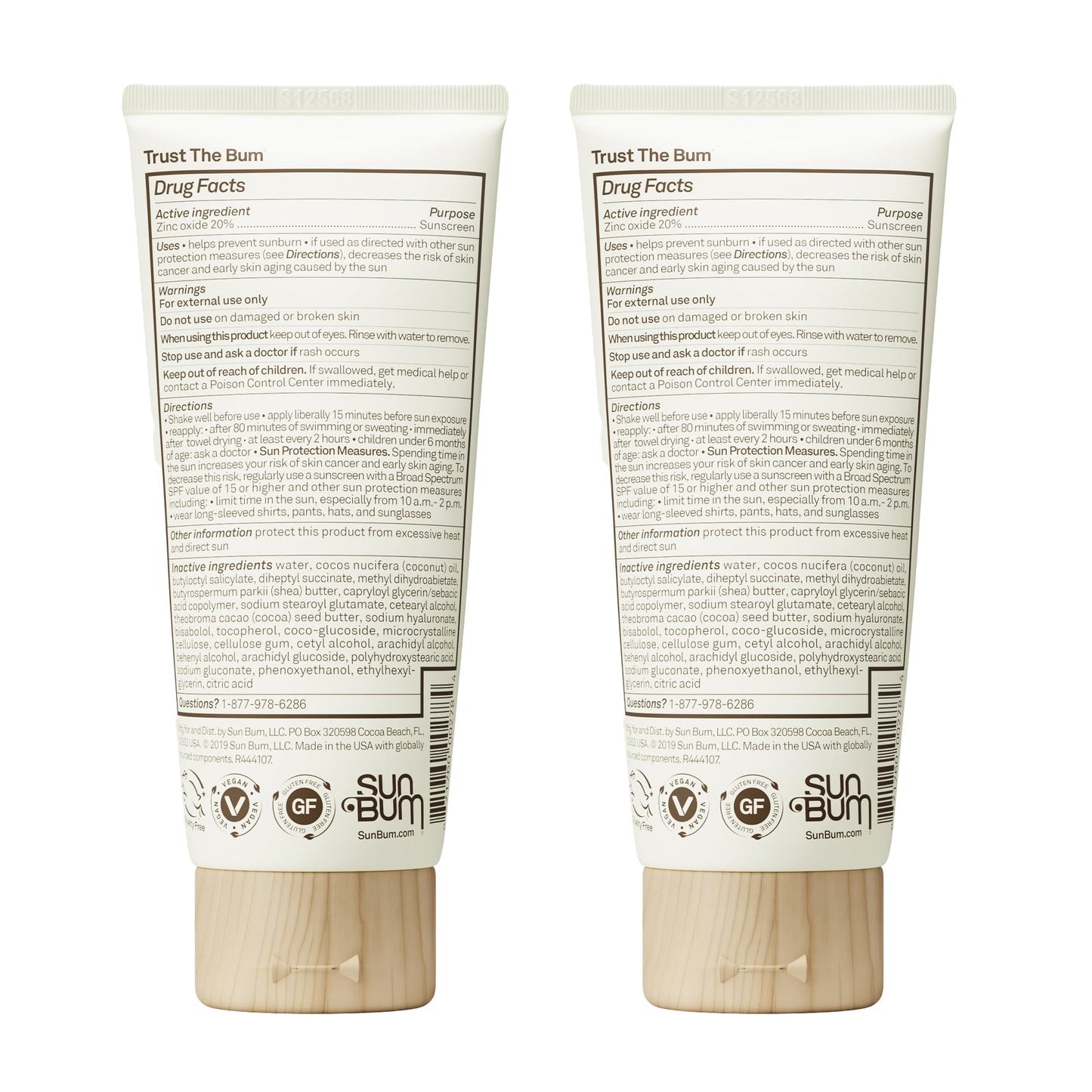 Sun Bum Baby Mineral Sunscreen Lotion | SPF 50 | UVA, UVB Face and Body Protection | Fragrance Free Safe for Sensitive Skin | Travel Size | 3 Ounce | Pack of 2