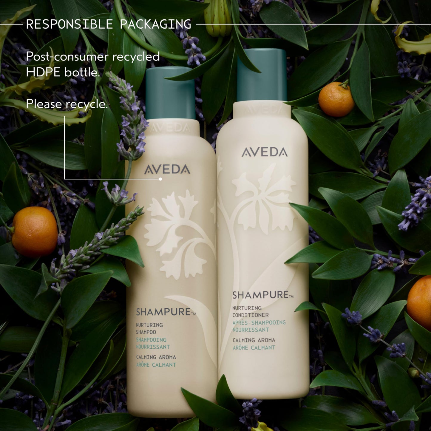 Aveda Shampure Nurturing Shampoo for Fine to Medium Hair | Gently Cleanses and Nourishes Hair | With Abyssinian Oil | Calming Aroma of Lavender & Ylang Ylang |96% Naturally Derived*, 8.5Fl Oz