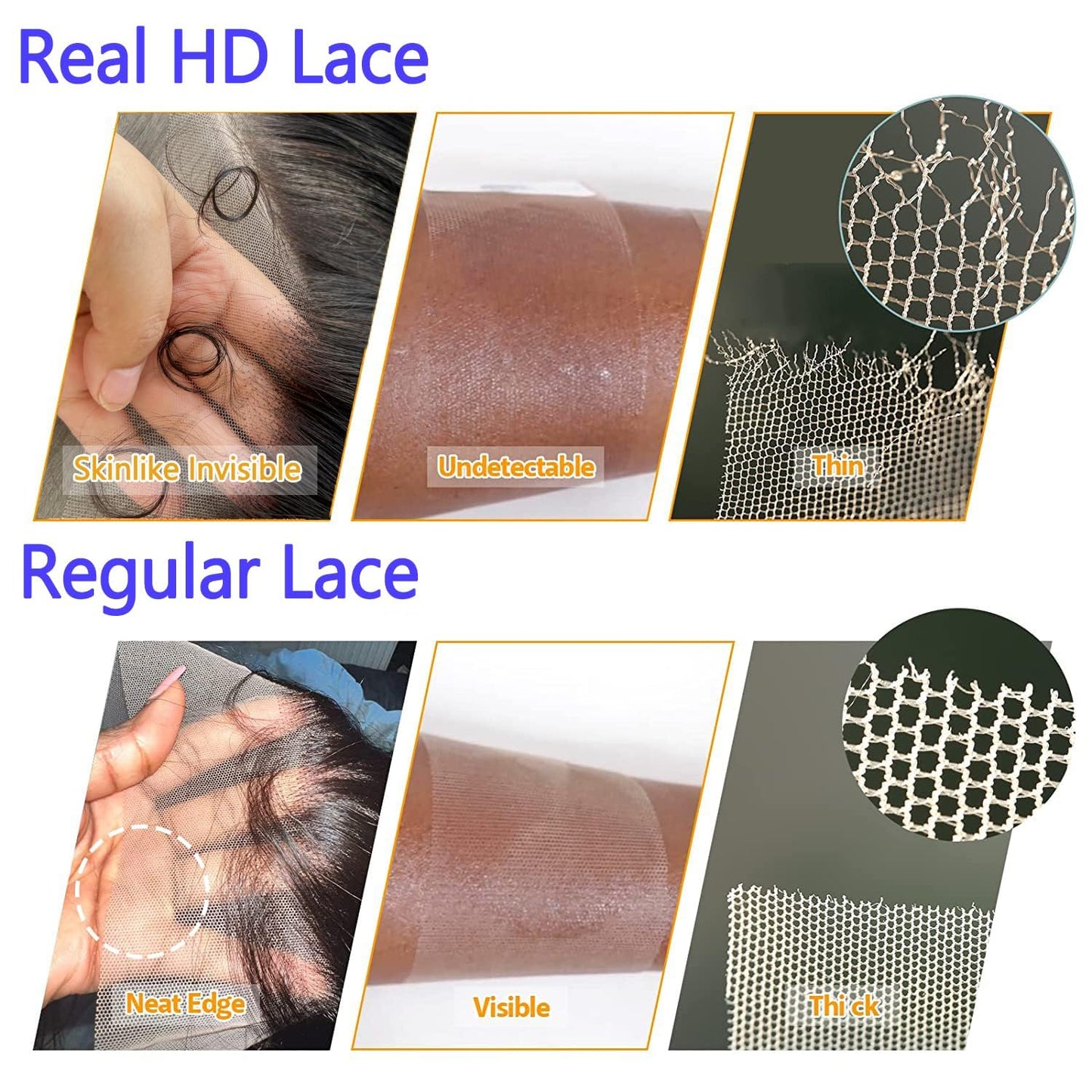 HD Transparent Lace Closure - Body Wave 100% Virgin Human Hair | 16 Inch, Pre-Plucked Natural Hairline