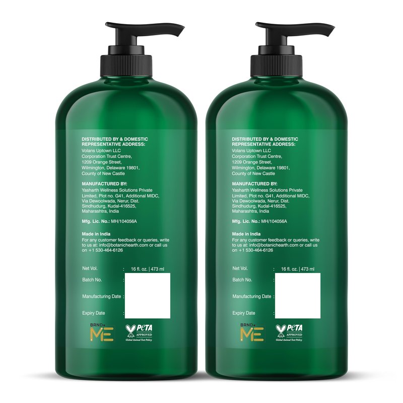 Botanic Hearth Tea Tree Shampoo And Conditioner Set | With 100% Pure Tea Tree Oil, For Itchy And Dry Scalp, Sulfate/Paraben Free | For Men And Women | 16 Fl Oz Each