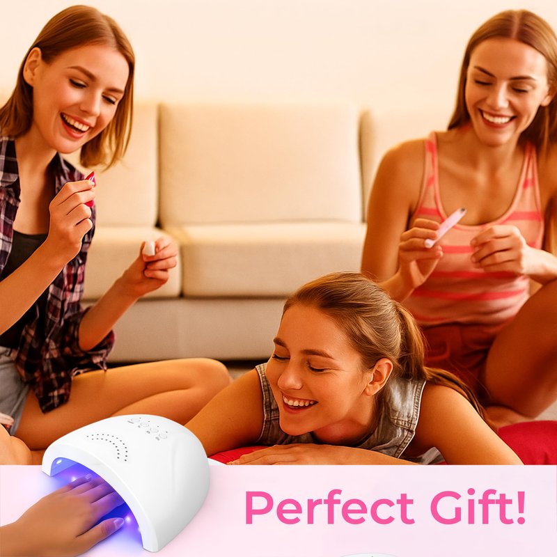 VISOFO UV Nail Lamp Led Light Gel Polish Dryer Desk Sun Fast Curing Beauty Tech Professional Cure Art Tools Accessories Salon Home 48W