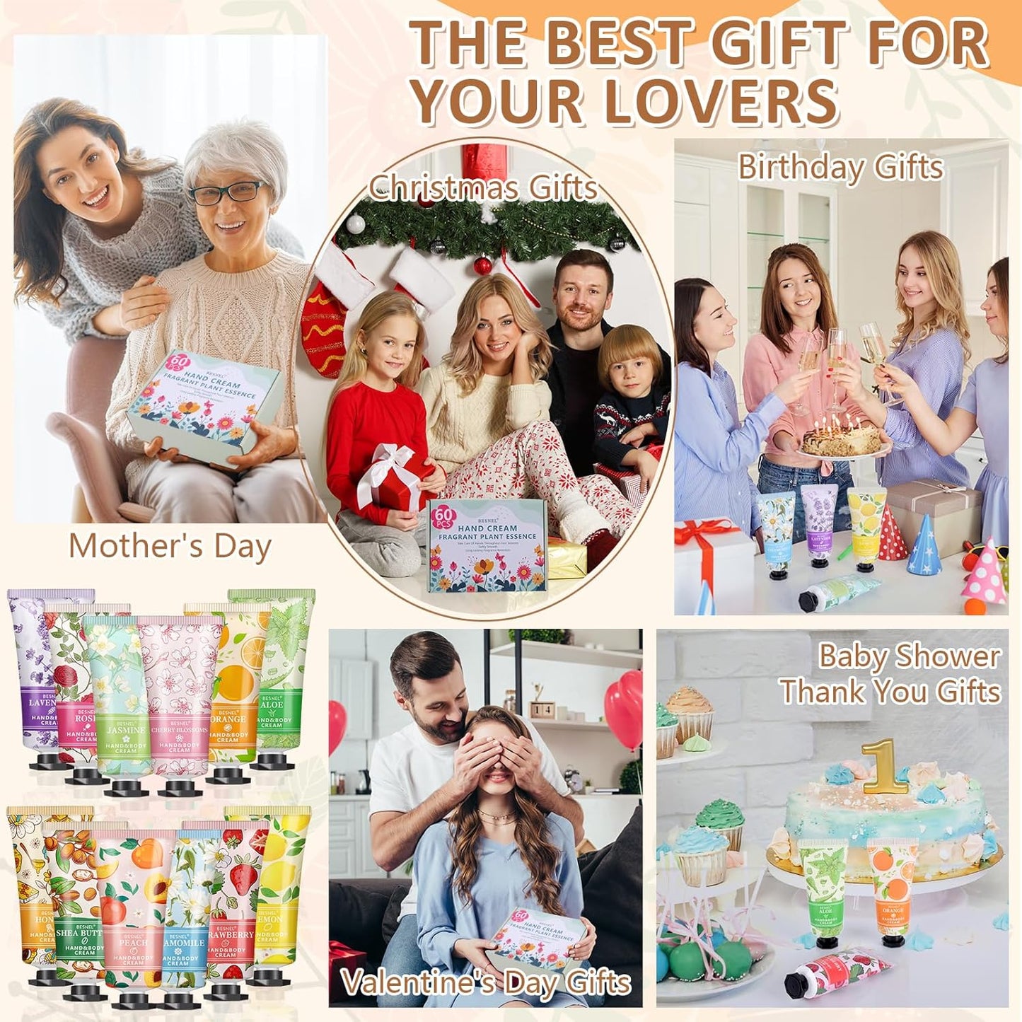 12 Pack Hand Cream Gifts Set For Women, Mini Hand Lotion Travel Size in Bulk for Dry Cracked Hands, Graduation Gifts, End of Year Teacher Appreciation Gifts, Thanksgiving Gifts, Party Favors