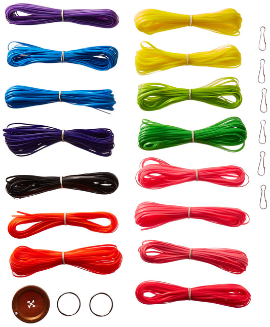 Pepperell RX-151 Rexlace 90th Anniversary Variety Jewelry Making Pack, 450-Feet, Neon