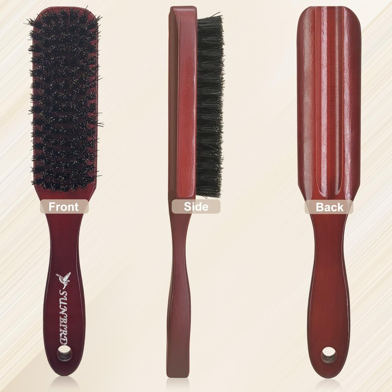 SUNBIRD Slick Back Hair Brush, Boar Bristle