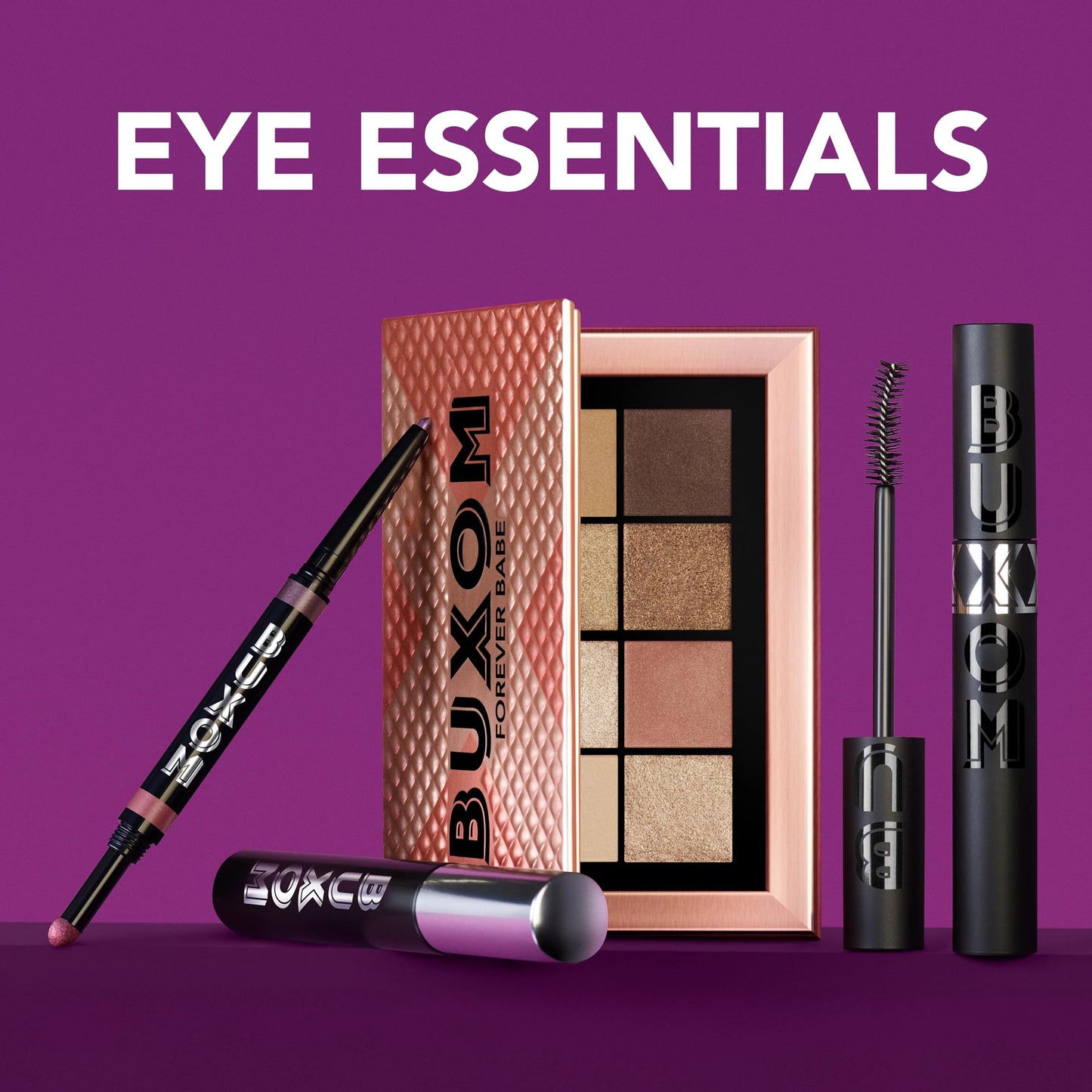 BUXOM Flip Side Dual-Ended Eyeliner & Shadow Duo, Waterline-Safe Liner & Crease-Proof Shadow, Longwear, Primer-Infused, Safe for Contact Lens Wearers, Clean Vegan Formula
