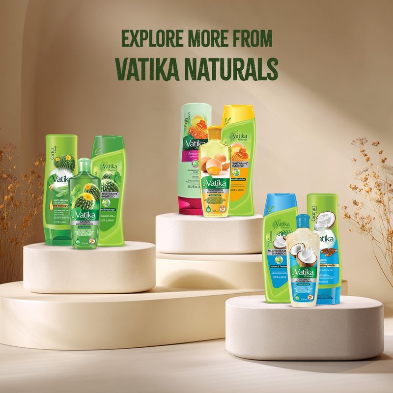 Vatika Naturals Argan Shampoo & Conditioner Combo – Deeply Nourishing Haircare Duo, Repairs Dry & Damaged Hair, Tames Frizz, Restores Shine & Softness, Suitable for All Hair Types