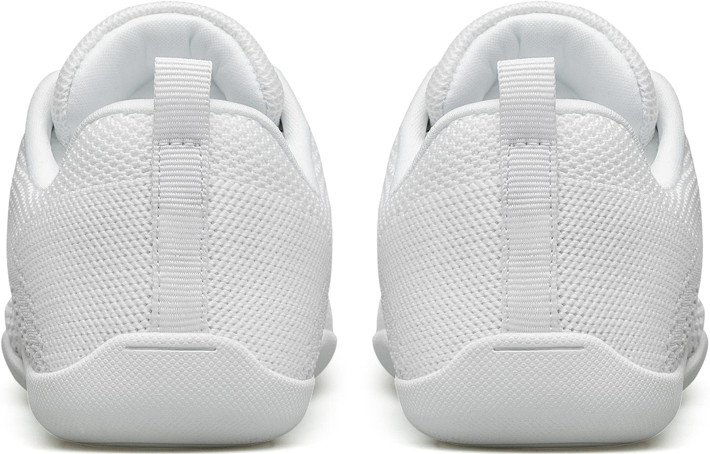 BAXINIER Girls White Cheerleading Shoes Breathable Youth Cheer Competition Sneakers Athletic Training Dance Tennis Walking Shoes - White 4 Big Kid