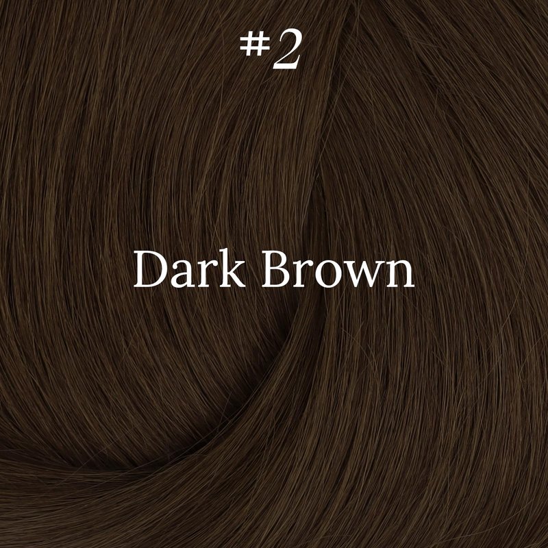 Fshine Invisible Wire Hair Extensions, Dark Brown Color 10 Inch 56G Hidden Wire Human Hair Extensions, Clip in One Piece Straight Hair for Women Add Volume