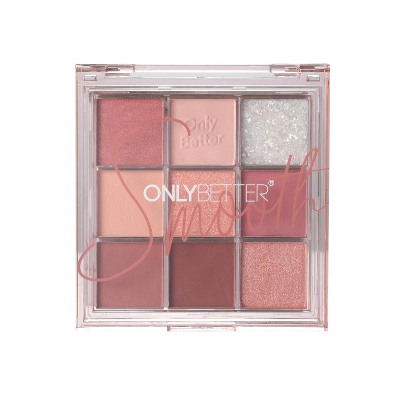 ONLYBETTER Pink Eyeshadow Palette with Glitter Shimmer Makeup