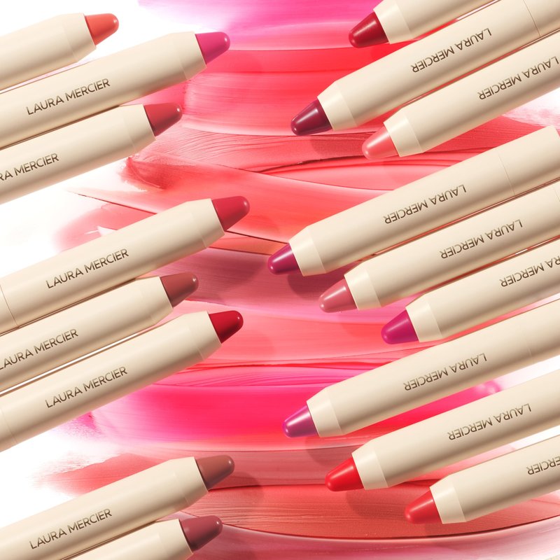 Laura Mercier Petal Soft Lipstick Crayon, 24HR Lip Softening Hydration, 12HR Sheer Matte Lip Color, Comfortable Weightless Wear, Diffused, Blurred Effect, 322 Camille - Neutral pink