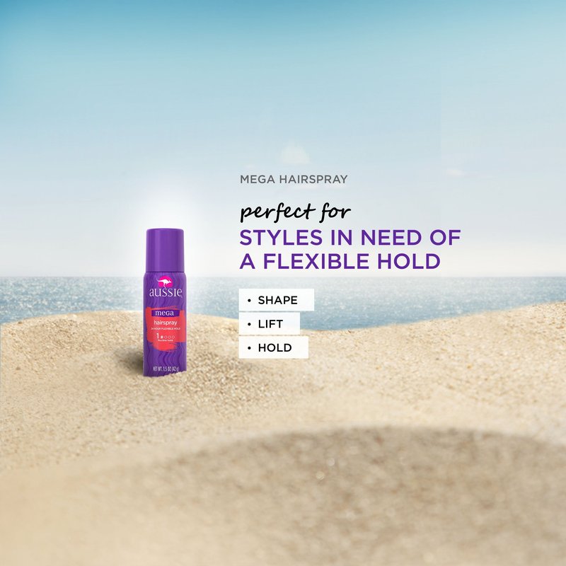 Aussie Mega Hairspray, 1.5 Fluid Ounce