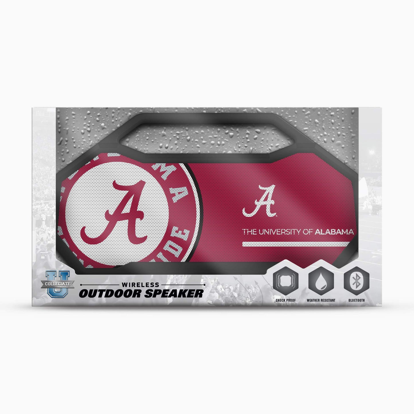NCAA Alabama Crimson Tide XL Wireless Bluetooth Speaker, Team Color