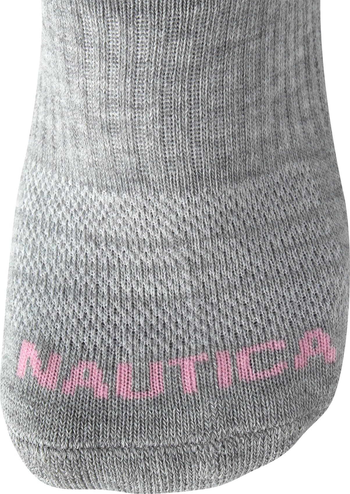Nautica Women's Socks - Athletic Cushion Low Cut Socks (12 Pack), Size 4-10, Grey/Blue