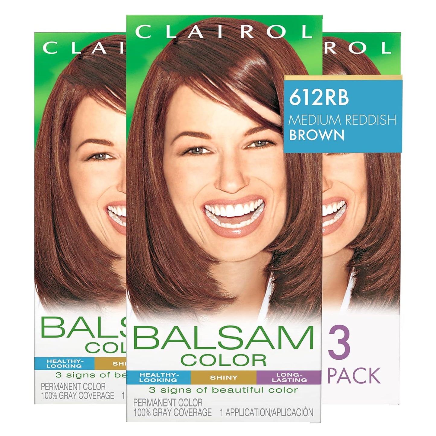 Clairol Balsam Permanent Hair Dye, 618 Black Hair Color, Pack of 1