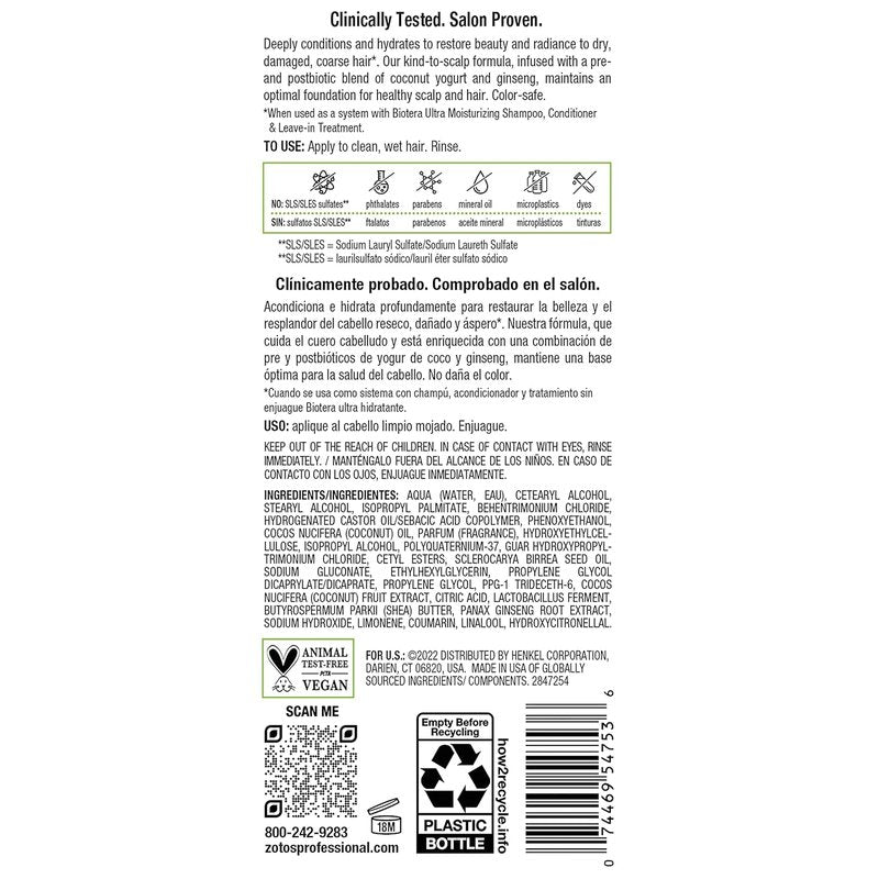 Ultra Moisturizing Conditioner - Hydrates Dry, Damaged Hair | Vegan, Paraben & Sulfate Free, Color-Safe