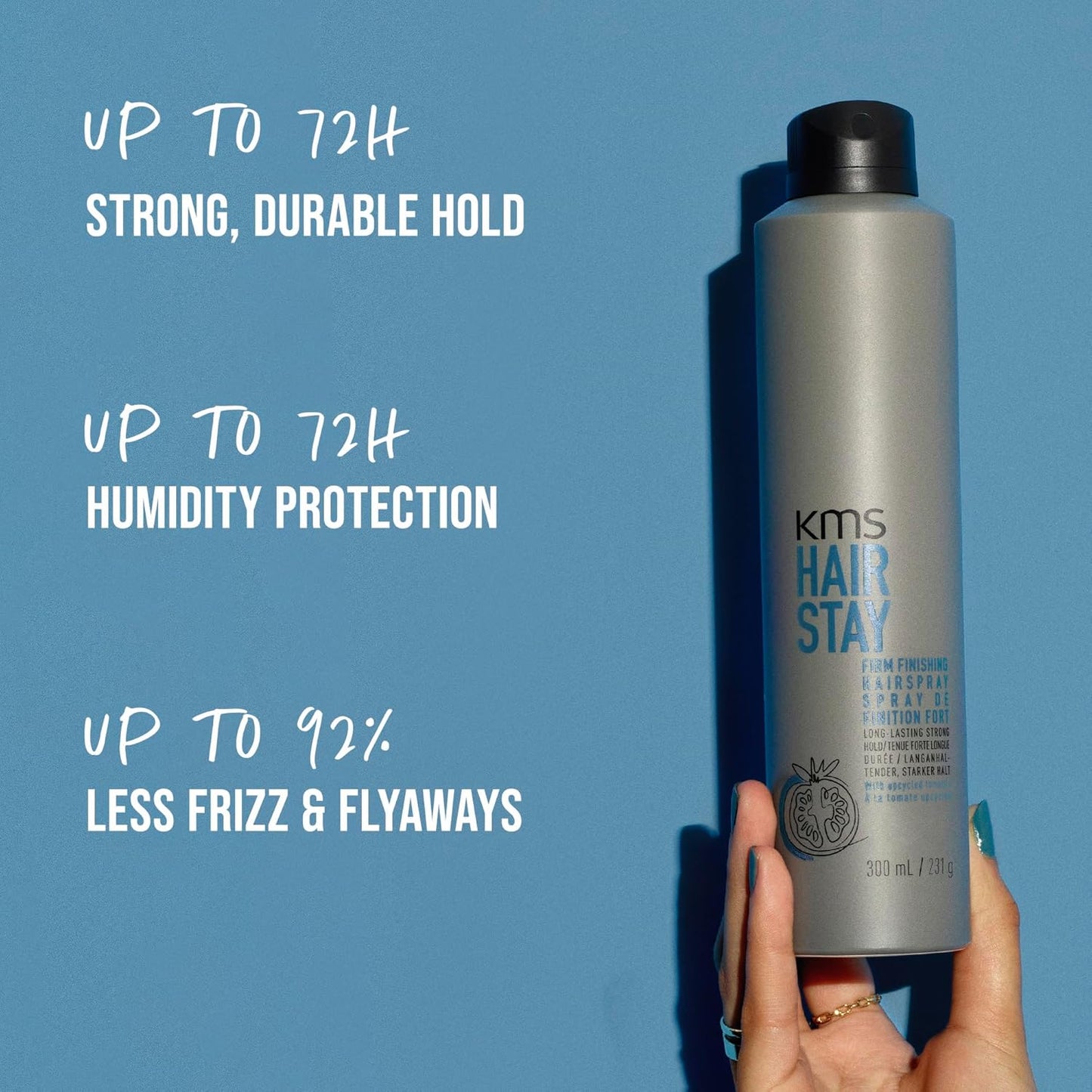 HairStay Firm Finishing Spray - Strong Hold Hair Styling Mist for All-Day Control
