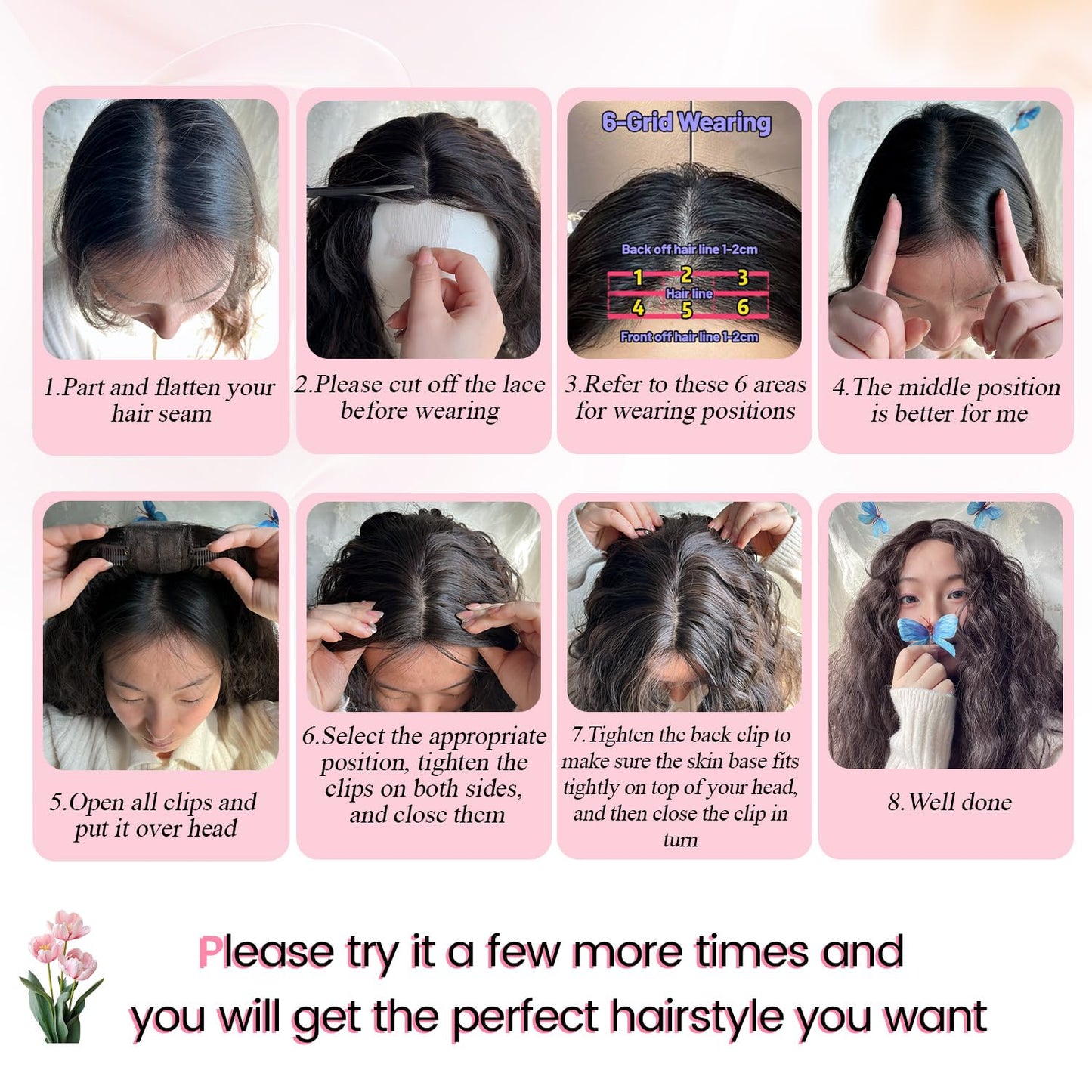 Curly Hair Topper - Lightweight Clip-In Hairpiece for Women | Natural-Looking Volume & Coverage