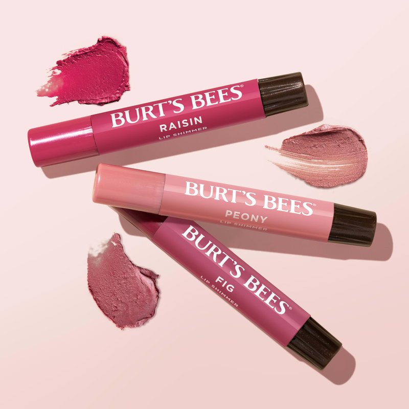 Burt's Bees Lip Shimmer Nude Collection, Tinted Lip Balm Stick, Moisturizing for All Day Hydration with Natural Glowy Pigmented Finish & Buildable Color, 3 Warm Shades, Value Pack, 0.09 oz., Three Tubes