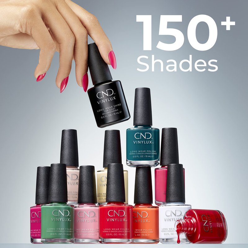 CND Vinylux Longwear Metallic Nail Polish, Gel-like Shine & Chip Resistant Color, 0.5 Fl Oz (Pack of 2)