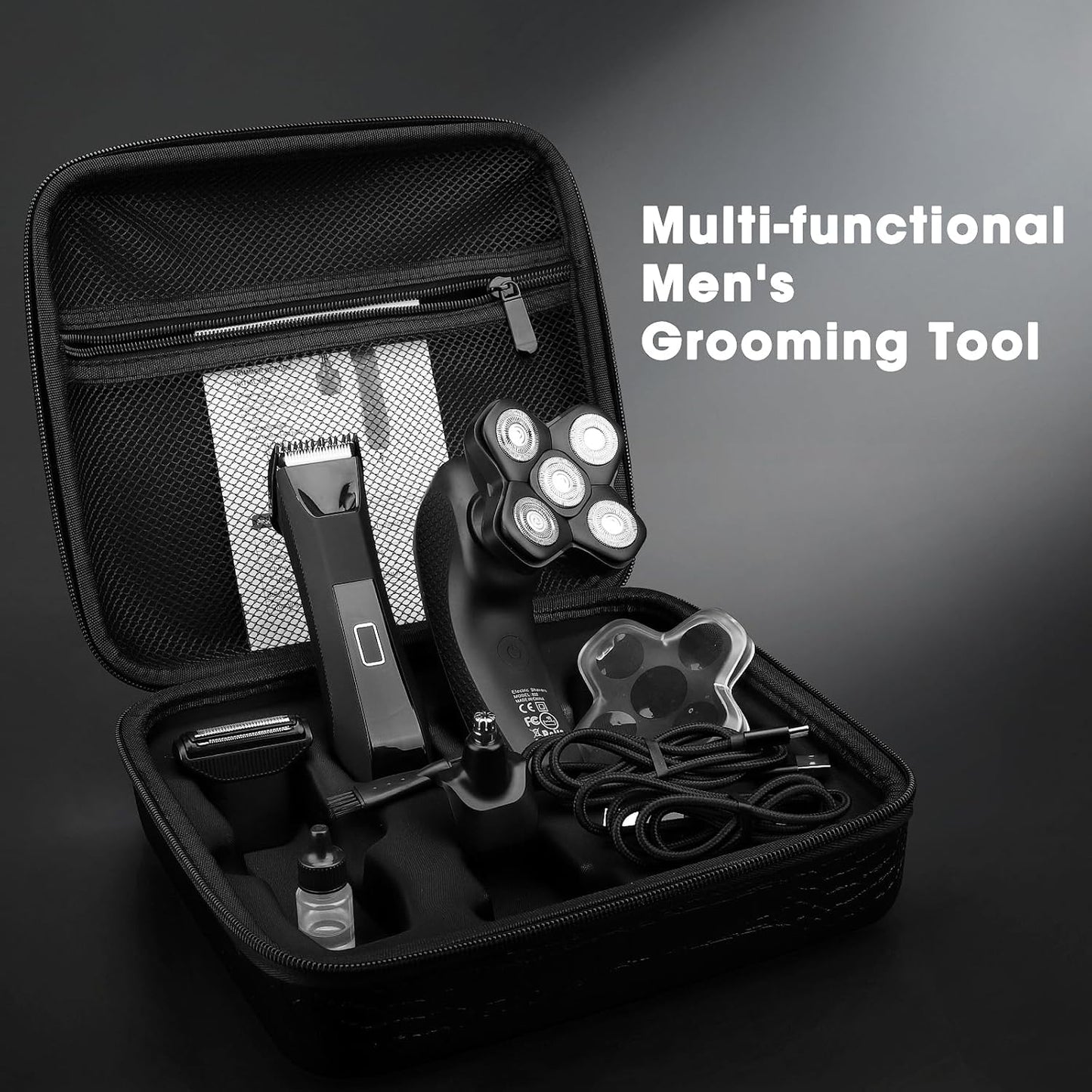 Manscape Body Trimmer for Men - Electric Grooming Kit for Smooth Shaving | IPX7 Waterproof, Bald Head & Body Shaver