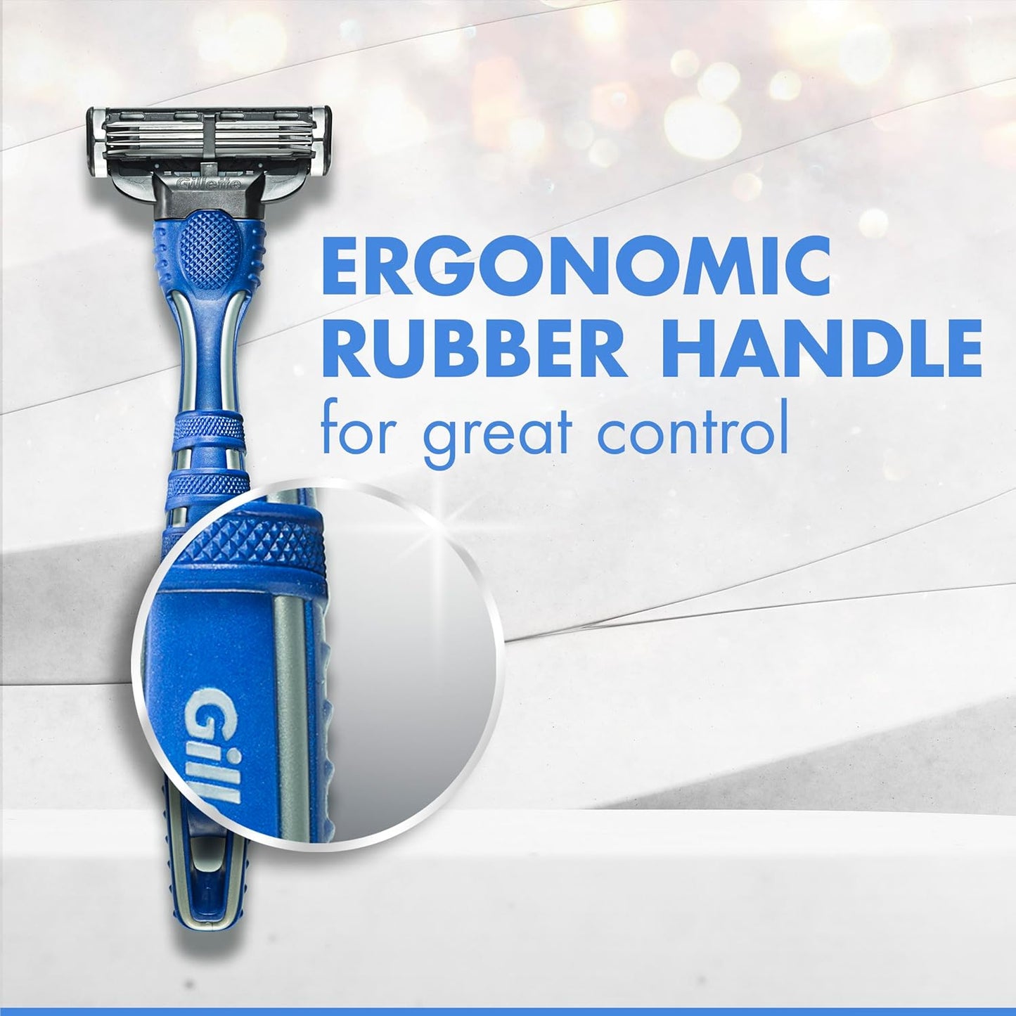 Gillette Mach3 Men's Disposable Razors, 3 Count