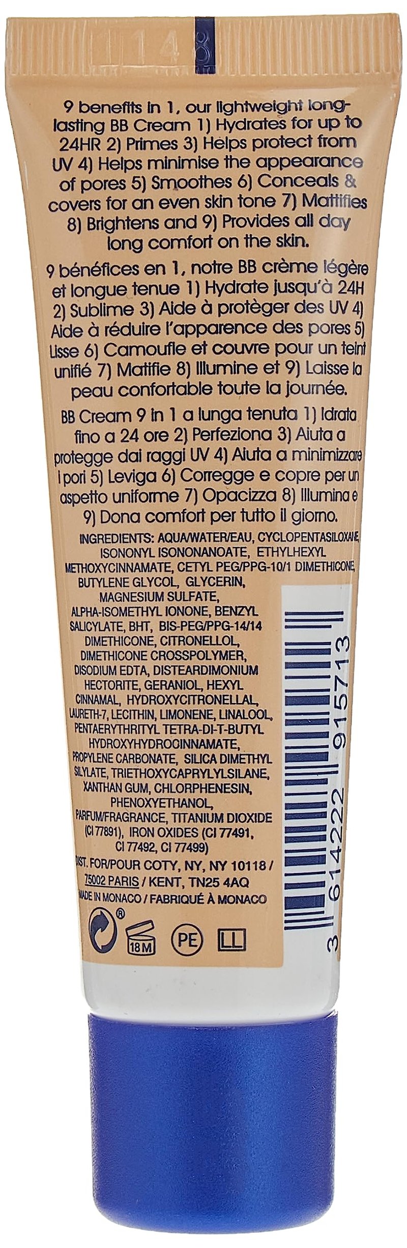 Rimmel London BB Cream with Brightening Effect, Light, 30ml, Pink