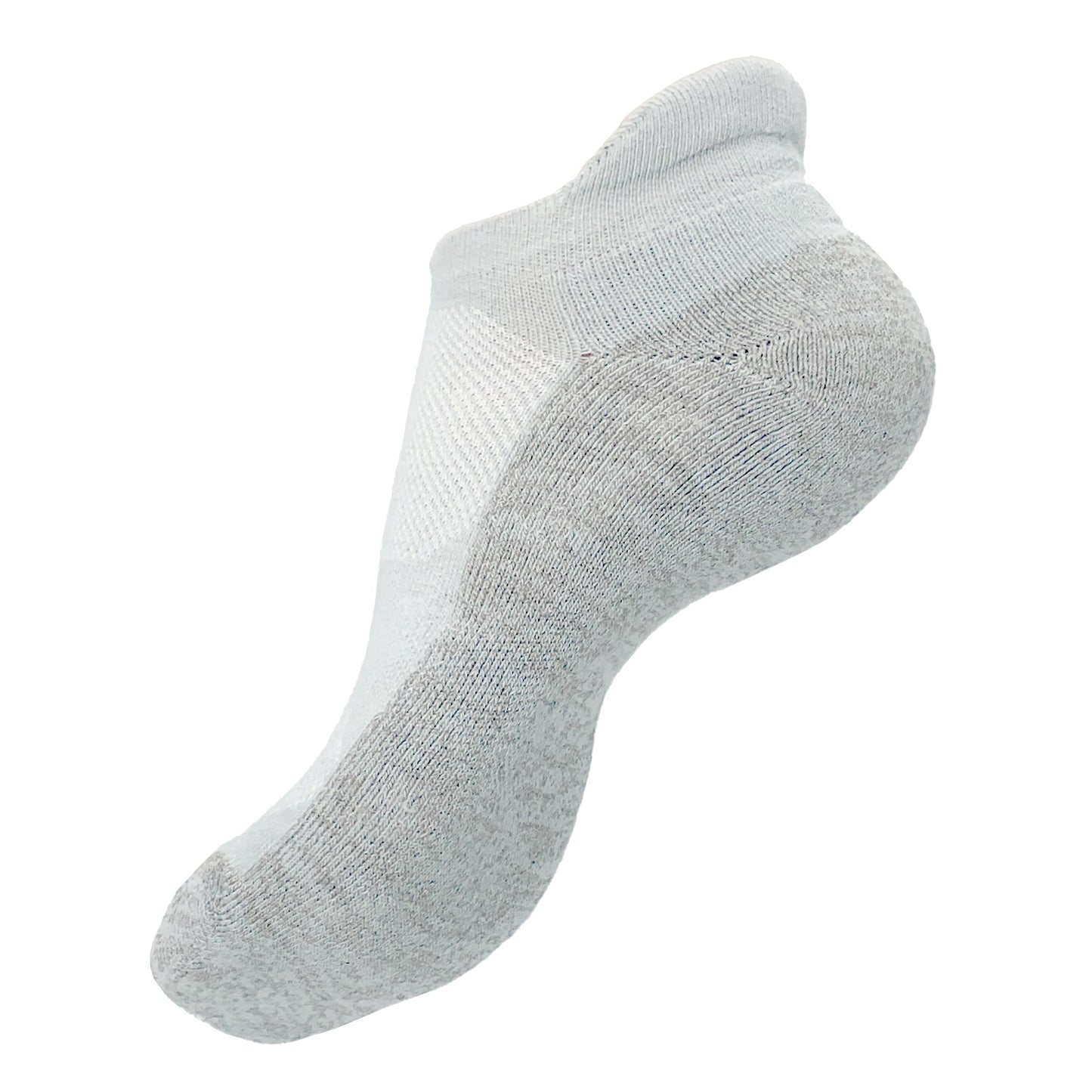 TRU47 Grounding & Earthing Products | Low Cut Silver Infused Cotton Socks | Breathable, Made With 99.99% Pure Silver (Large)