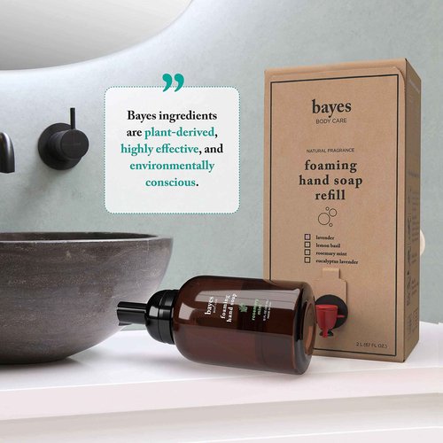 Foaming Hand Soap Eco-Refill - Aromatic and Nourishing Hand Wash, Infused with Essential Oils - USDA Certified Biobased - 67 Ounce, Rosemary Mint