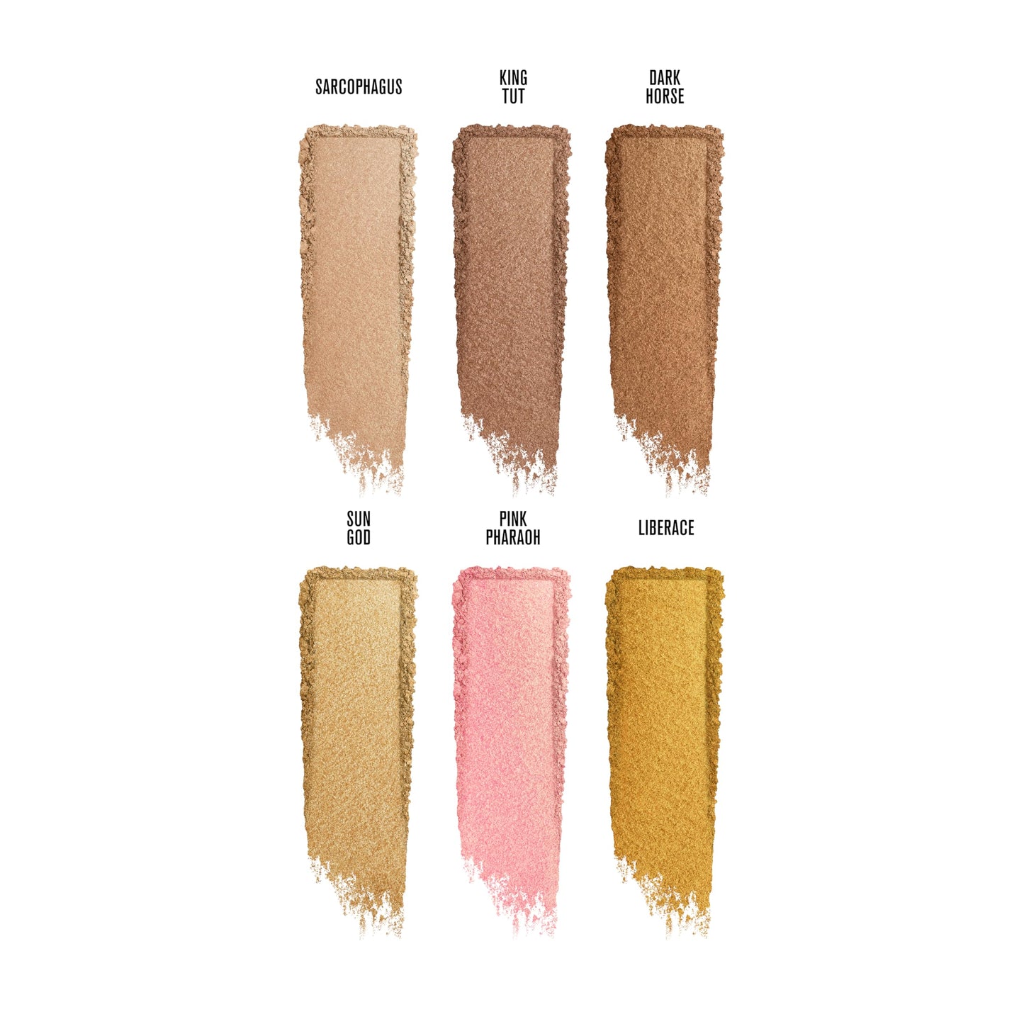 Jeffree Star Cosmetics 24K Skin Frost Palette, 6 Highlighter Shades, 10 Year Anniversary Edition, 0.24 oz Each