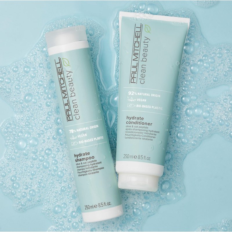 Paul Mitchell Clean Beauty Hydrate Conditioner, Intensely Nourishing Conditioner, Improves Manageability, For Dry Hair, 1.7 fl. oz.