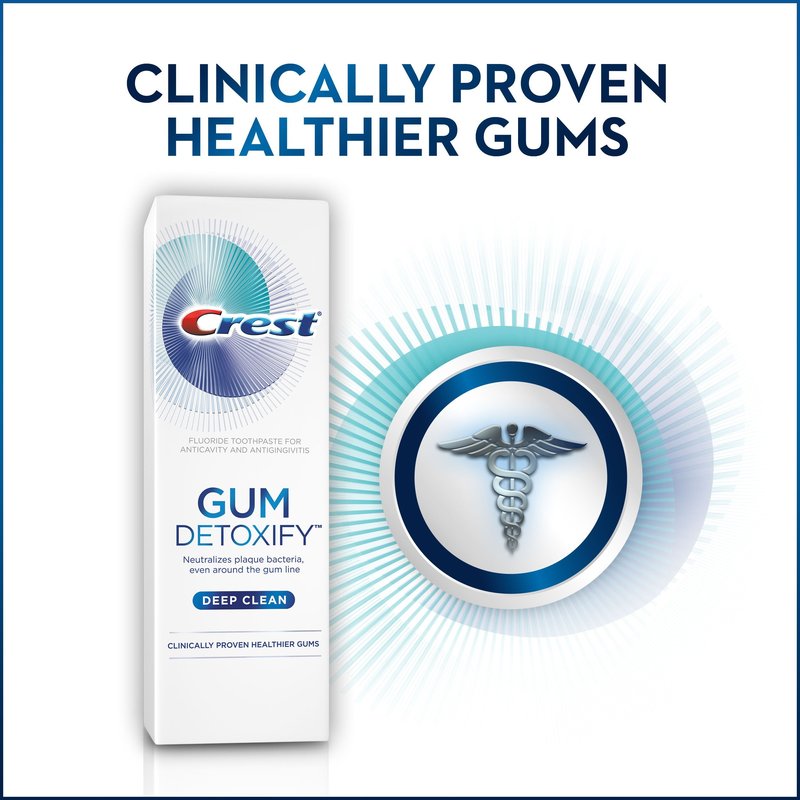 Crest Gum Detoxify Deep Clean Toothpaste, 4.1 oz (Pack of 2)