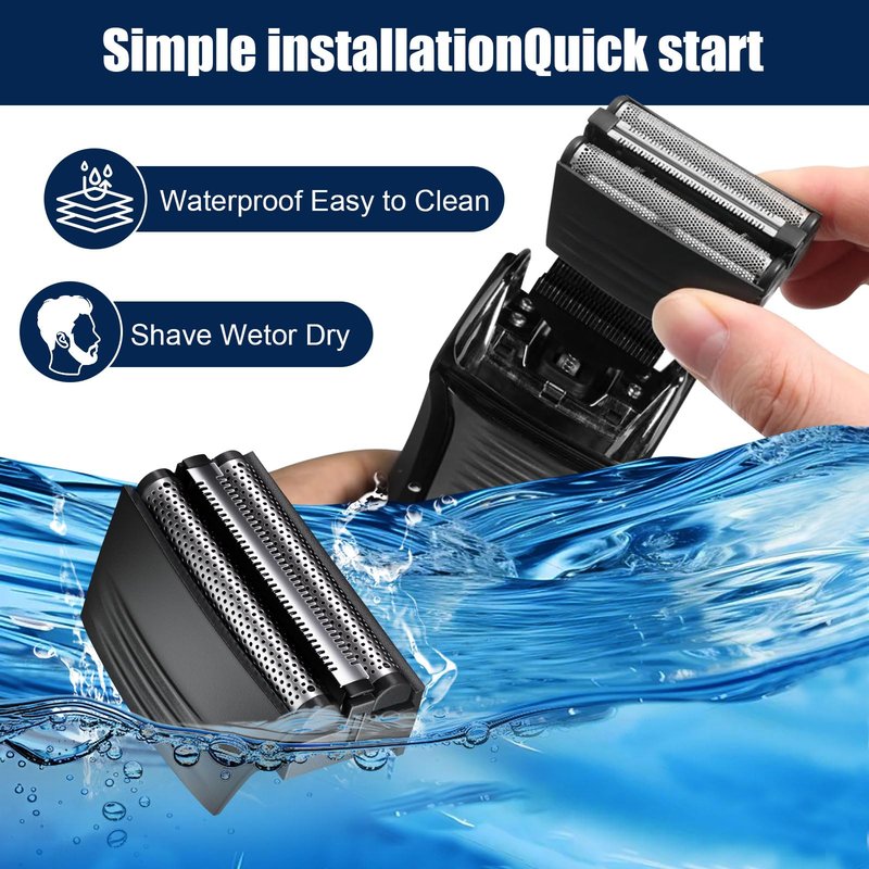 Shaver Replacement Foil Compatible with Remington TITANIUM-X Flex & Pivot Foil and Cutter F5800 & F7800 ,2packs