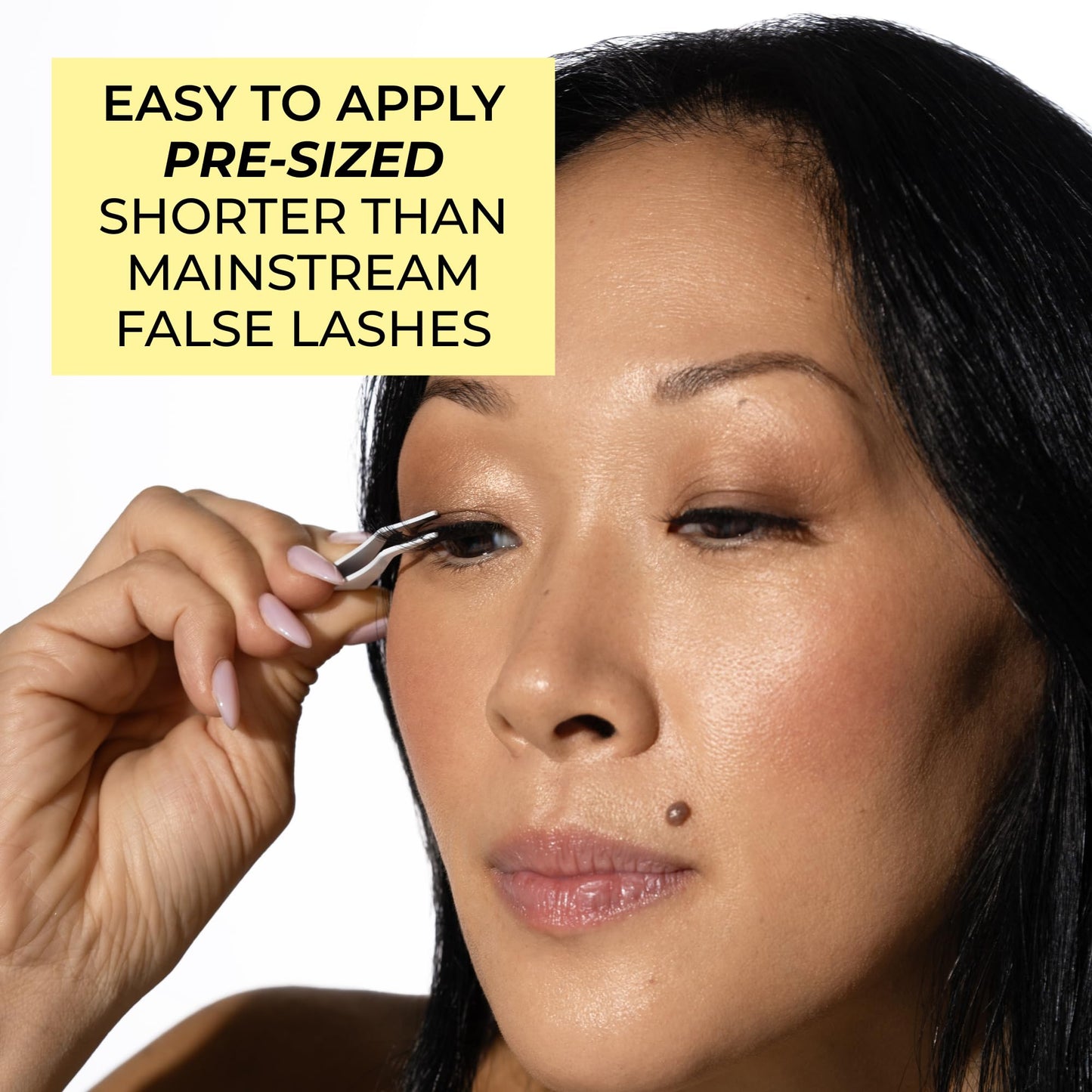 Best Lashes for Monolids Sample Pack - 3 Pairs of Strip False Lashes - Bestselling Natural Eyelashes for Monolid Eyes - Real Hair Lashes Smaller Sizes - Hannah Cho Beauty