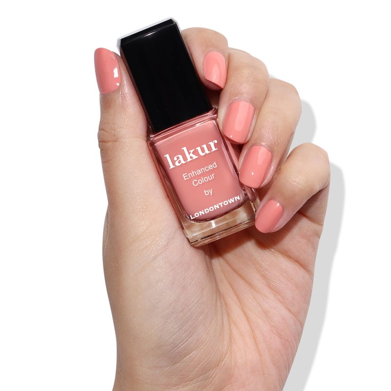LONDONTOWN Lakur Nail Polish – Purple & Pink Shades, Rose-Tinted Glasses, 0.4 Fl Oz, Long-Lasting, Streak-Free, Chip-Resistant | 21+ Free Non-Toxic Vegan Nail Color, Strengthens & Hydrates Nails