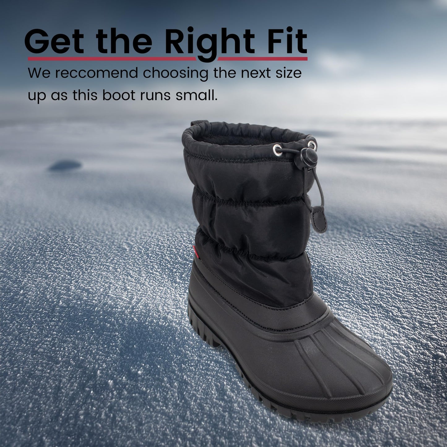 Chooka Women's Nylon Mid-Calf Winter Snow Boot | Outdoor Cold Weather Faux Fur Puffer Boot
