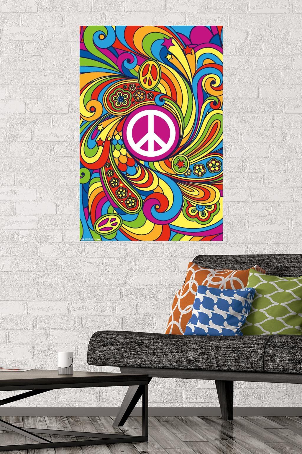 Trends International Peace Sign Wall Poster, 22.375" x 34", Unframed Version