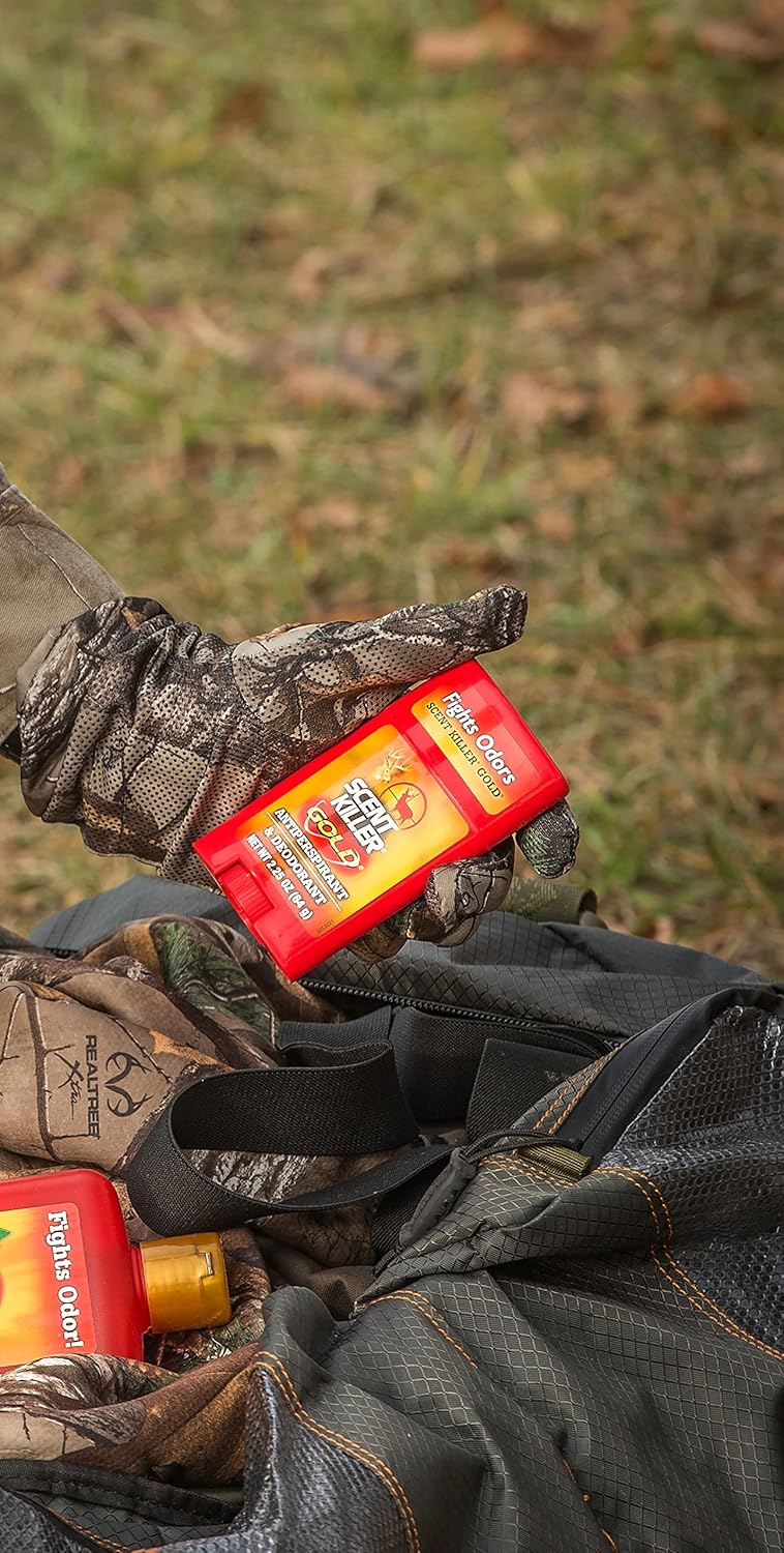Scent Killer Gold Unscented Deodorant and Antiperspirant for Hunting Scent Control