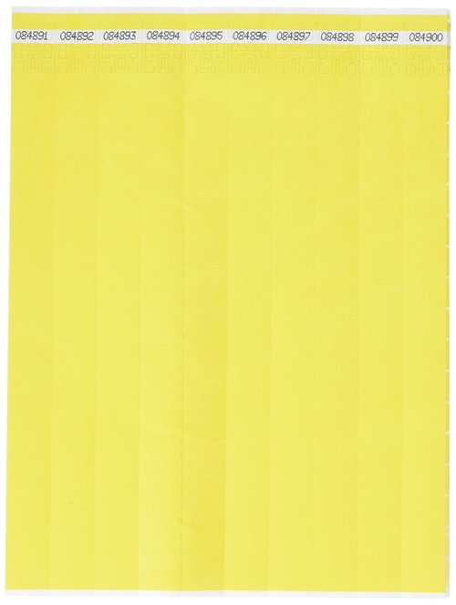 Mayflower Distributing Company 3/4" Yellow TYVEK Wristband