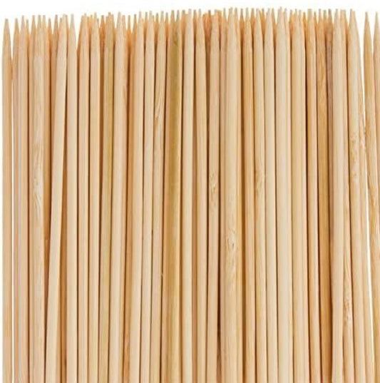HIC Kitchen Bamboo BBQ Kabob Grill Skewers, 4-Inches Long, Set of 100