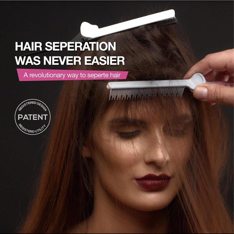 Teasing Comb Set - 5 Pack ColorBow Teasing Clips for Highlights & Balayage | Hair Styling Tools