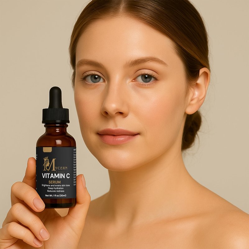 MyCern Vitamin C Serum for Face – Brightening & Hydrating Face Serum, Non-Greasy, with L-Ascorbic Acid & Ferulic Acid, Antioxidant Skin Care for Radiant, Smooth Skin, 1 fl oz
