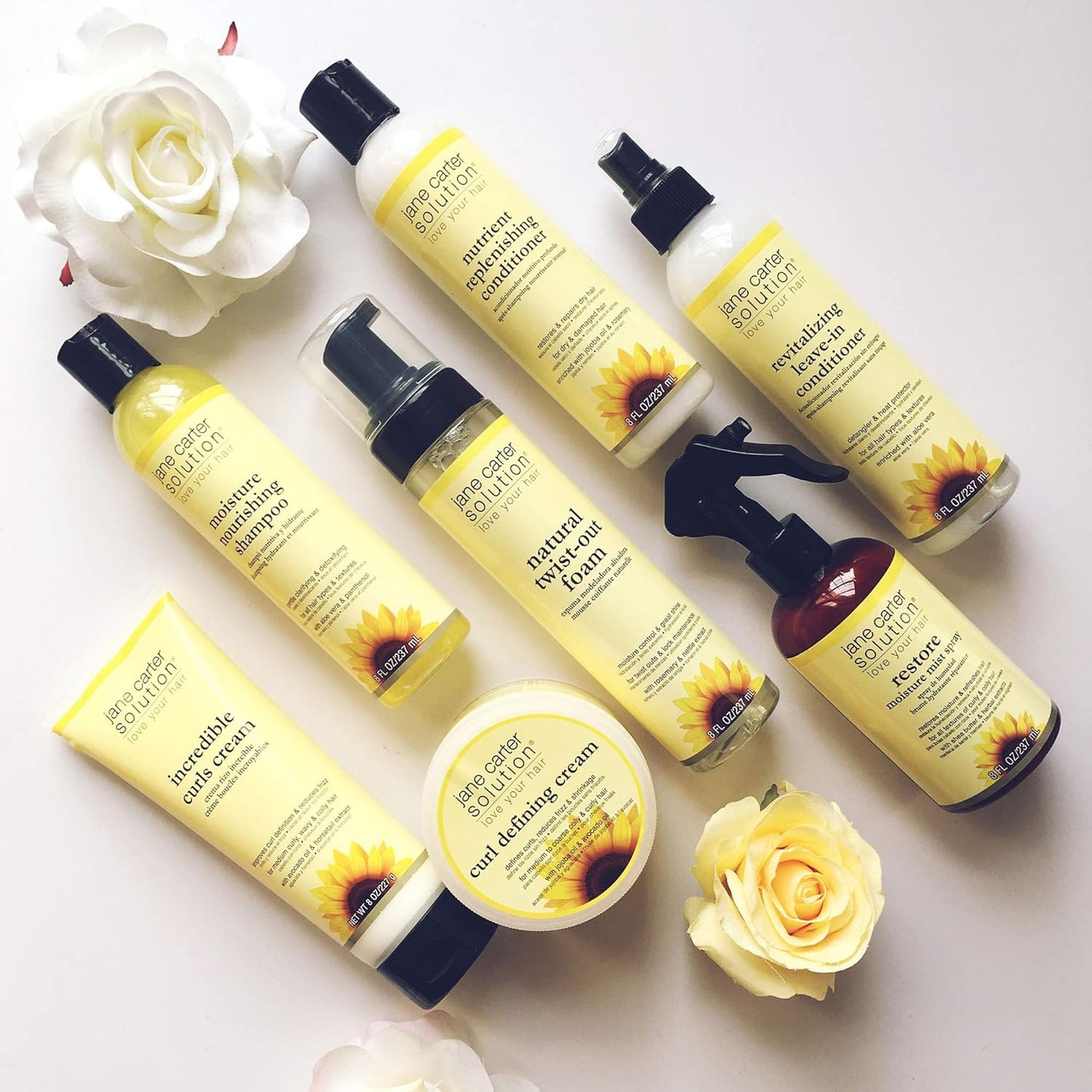 Revitalizing Leave-In Conditioner by Jane Carter - Nourishing Hair Treatment | 8 oz, 2 Pack