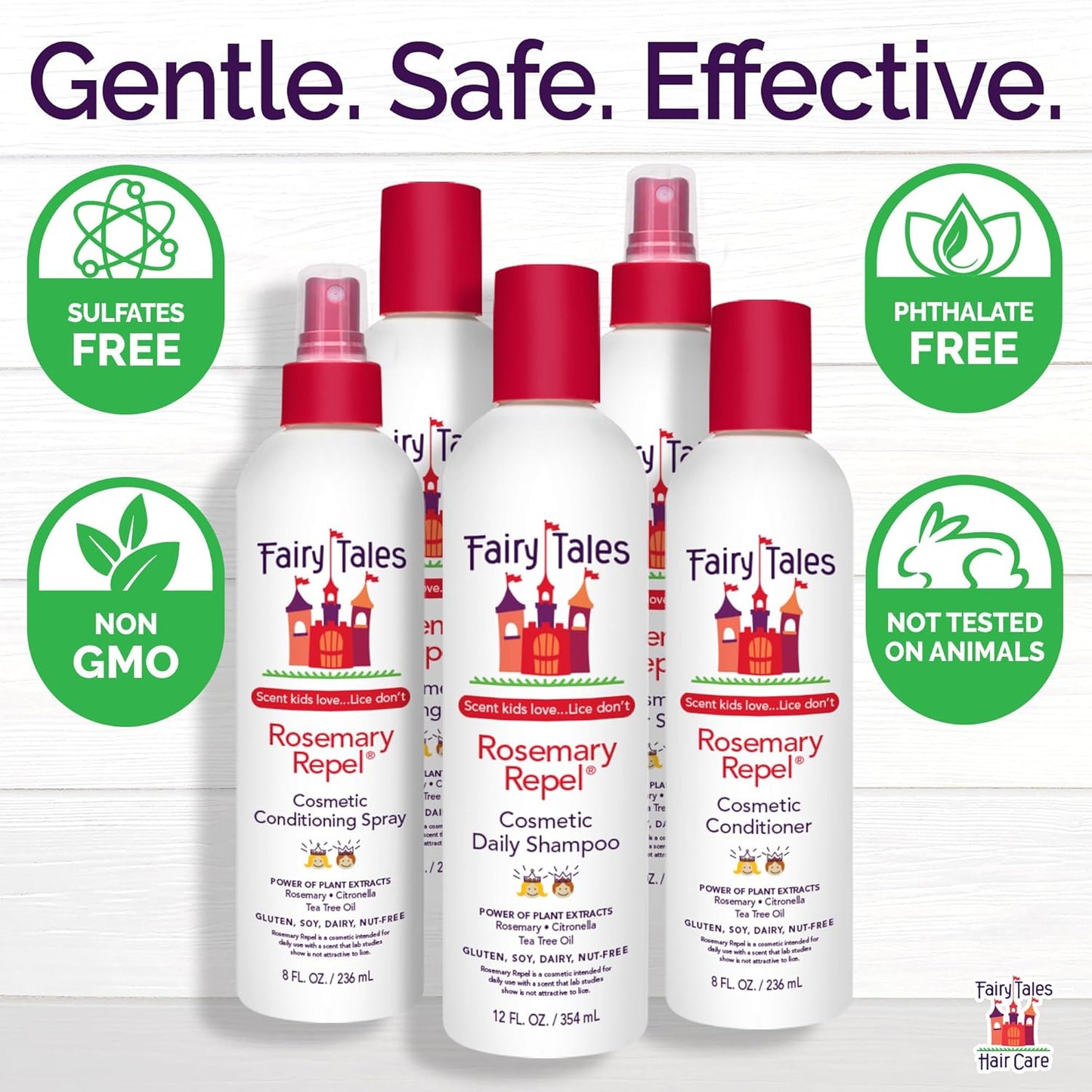 Rosemary Repel Daily Kids Conditioner - Lice Prevention Formula | 8 fl oz (Pack of 2)
