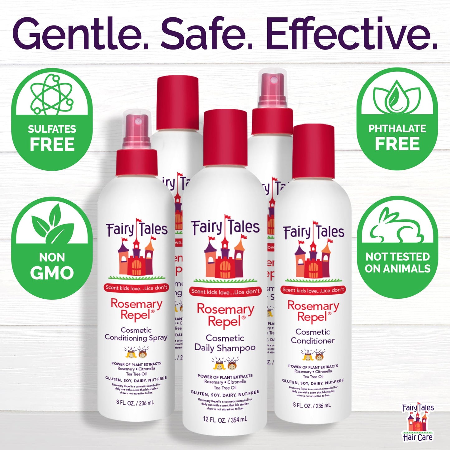 Fairy Tales Rosemary Repel Daily Kids Conditioning Spray REFILL– Kids Like the Smell, Lice Do Not, 32 fl oz. (Pack of 1)