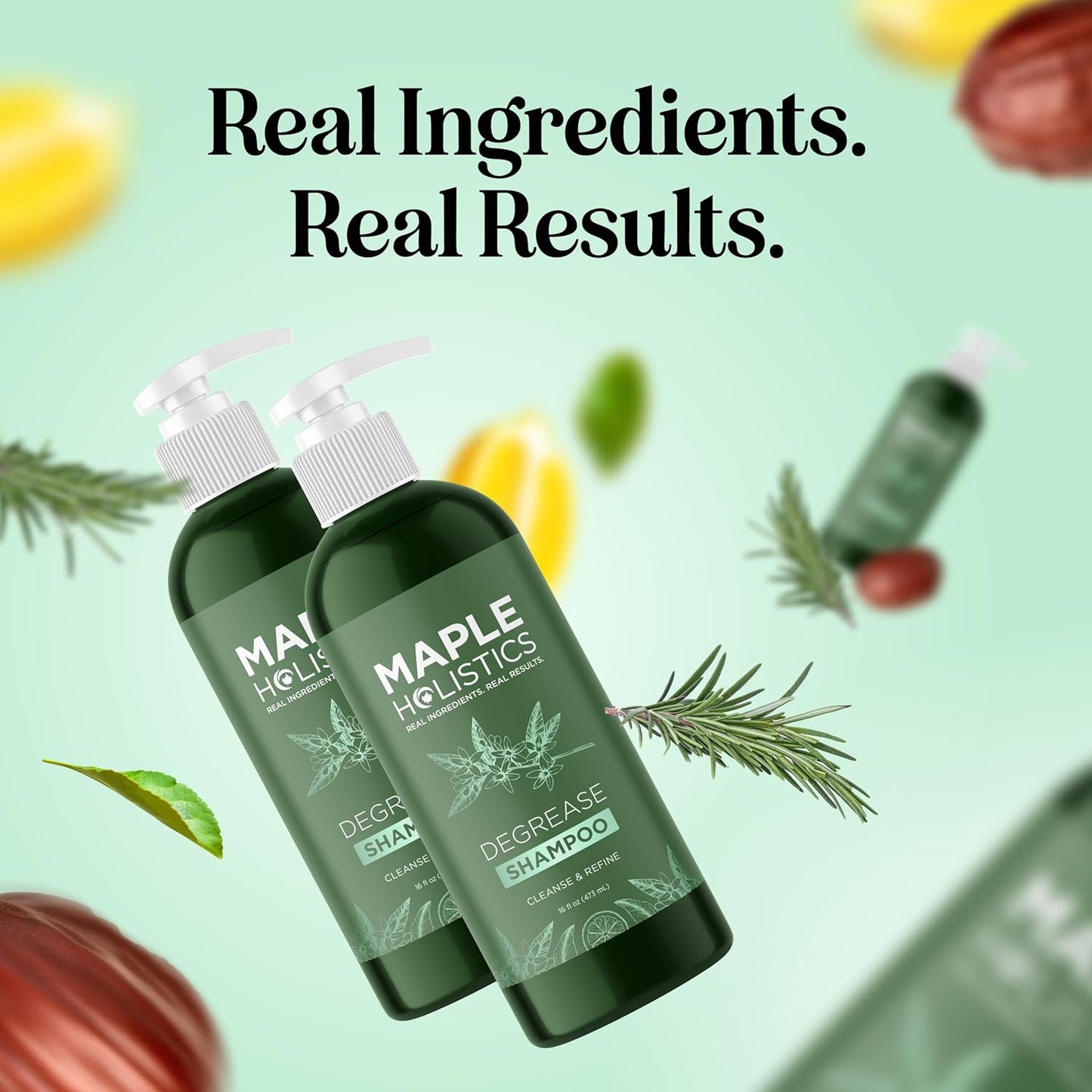 Clarifying Shampoo for Oily Hair - Deep Cleansing Rosemary Oil Formula | Vegan & Sulfate Free (2 Pack)