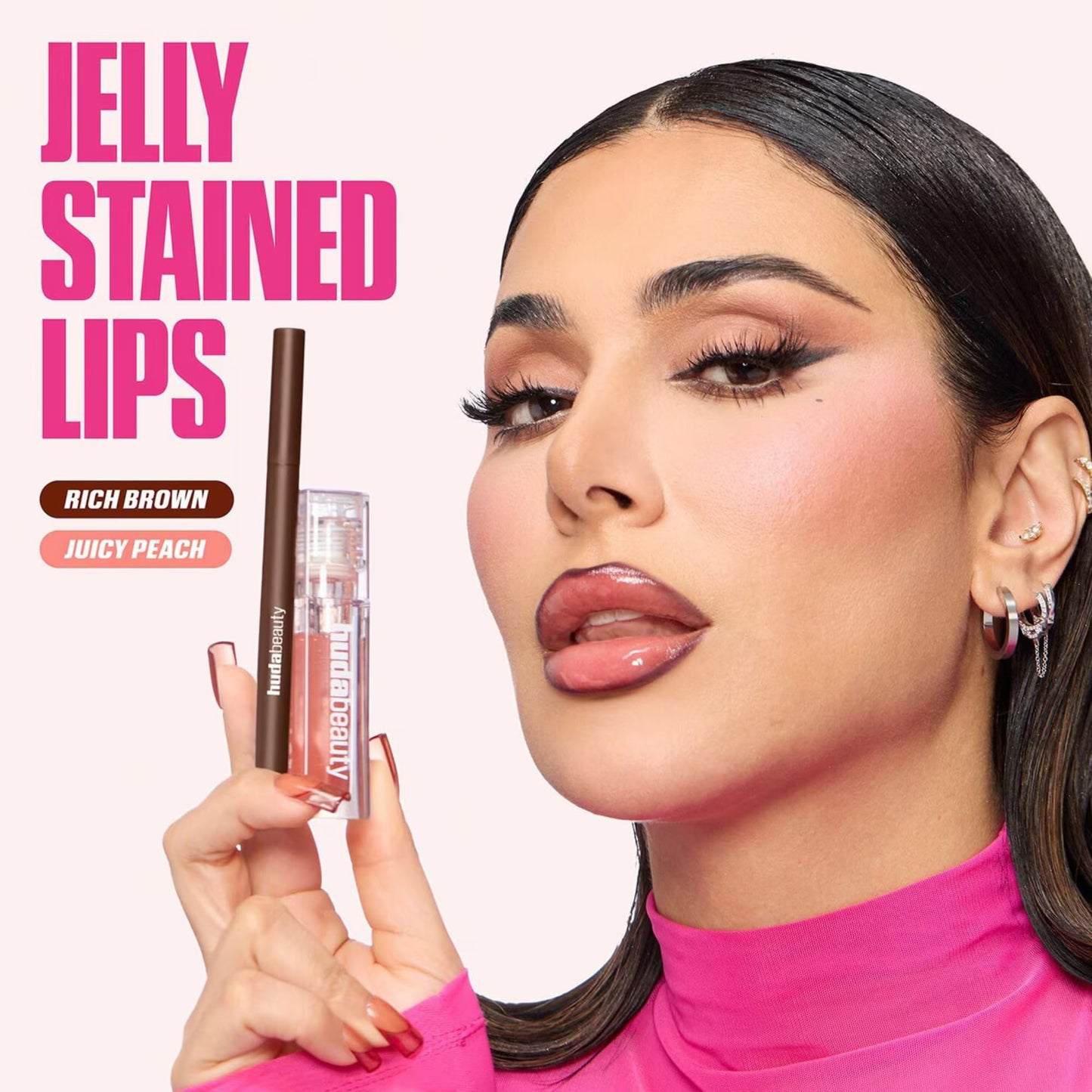 Huda Lip Contour Stain Lip Tint - Rosewood (.03 Fl Oz)